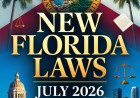 Here is a breakdown of some of the most significant laws taking effect today, July 1, 2026 in Florida